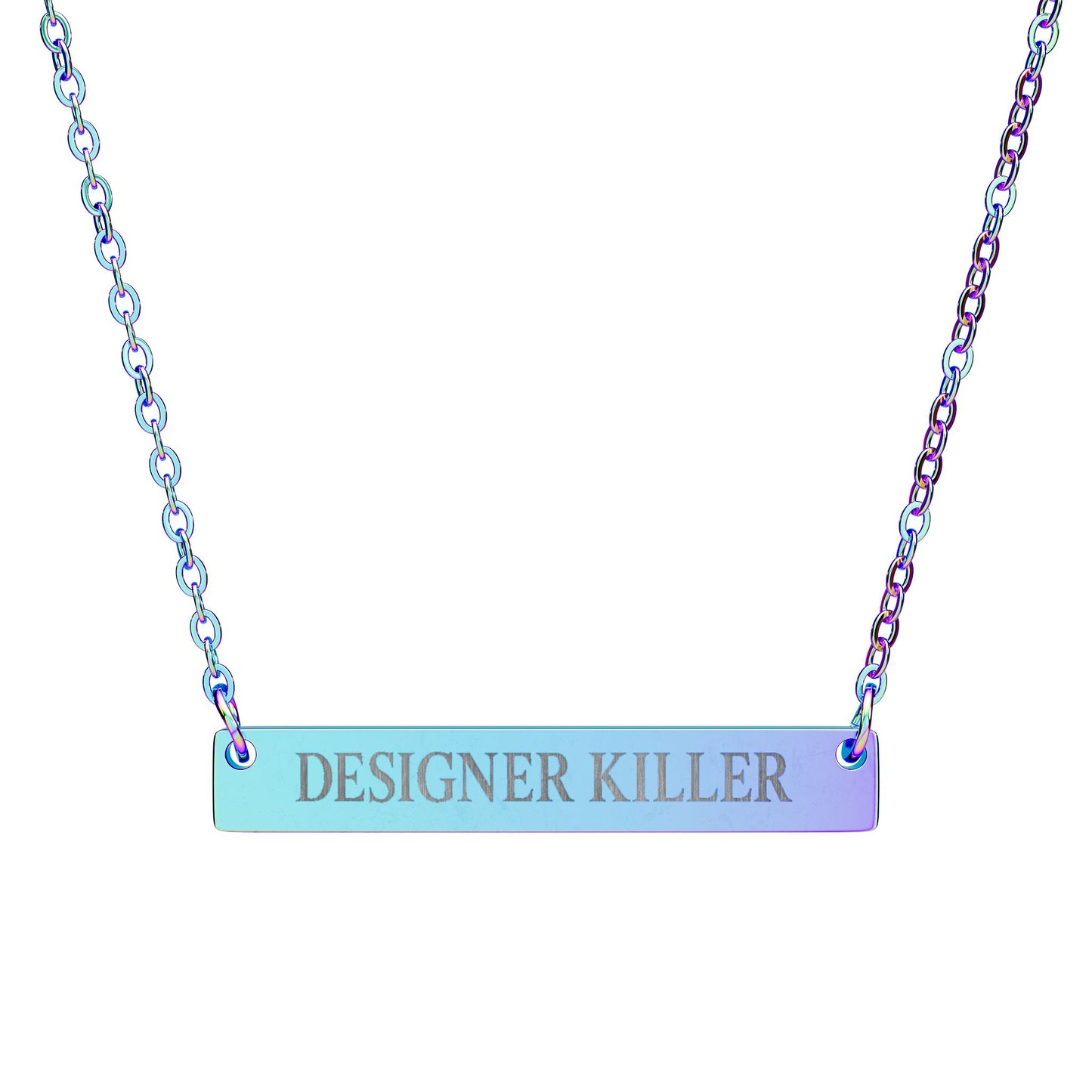 "DESIGNER KILLER" Engraved Necklace