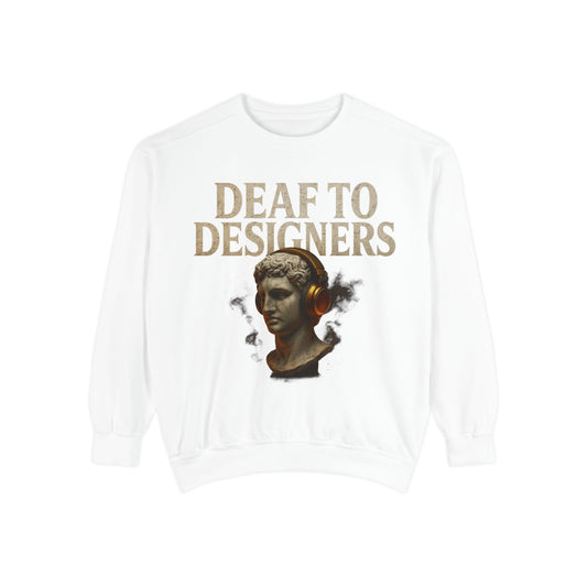 "Deaf to Designers" Vintage Statue Graphic