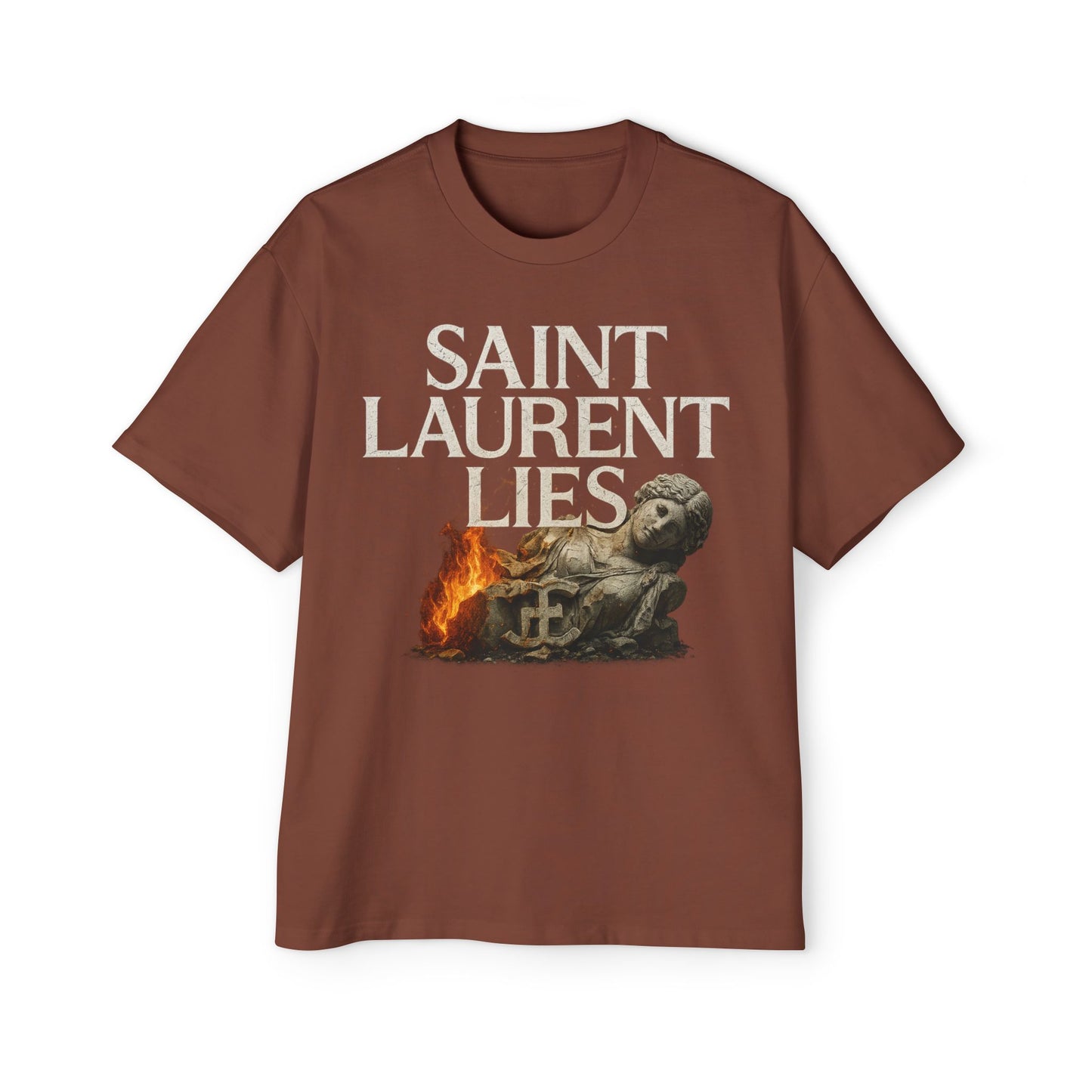 “Saint Laurent Lies” Box Tee