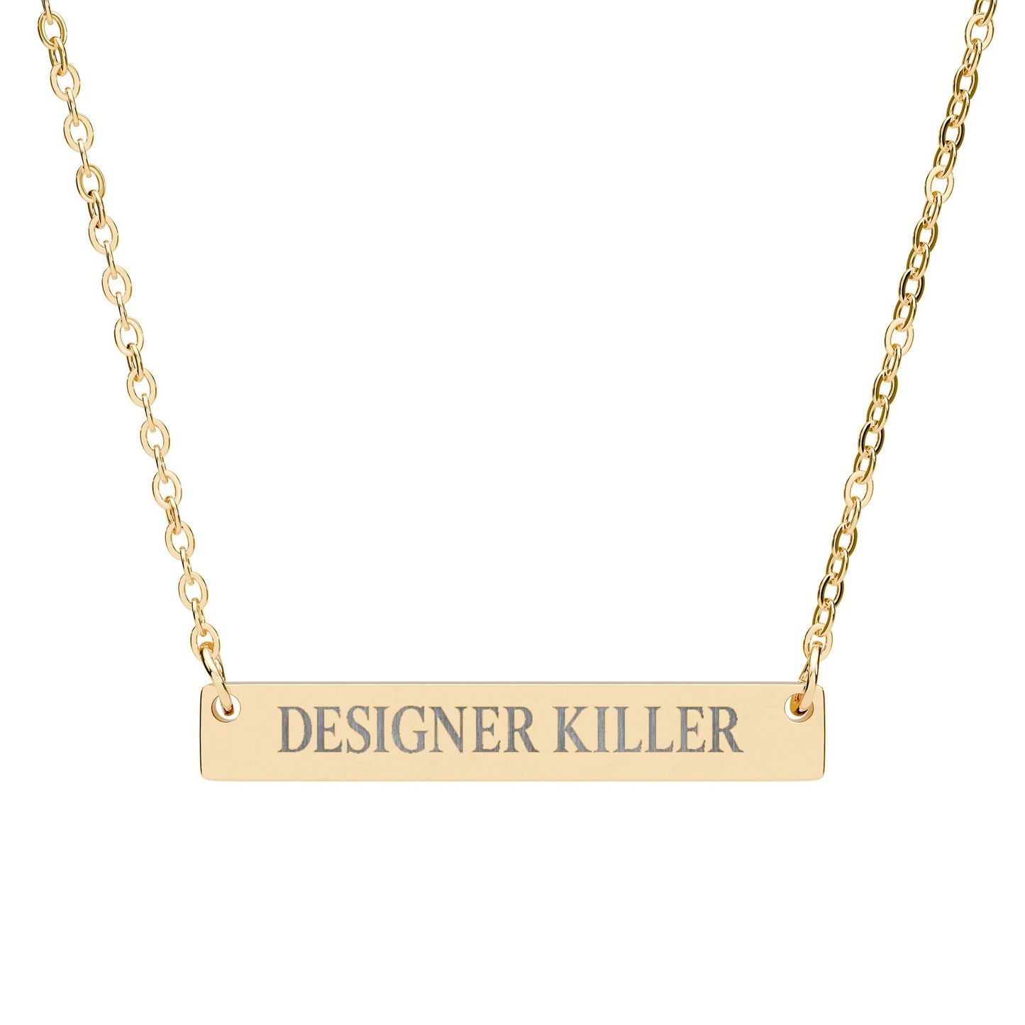 "DESIGNER KILLER" Engraved Necklace