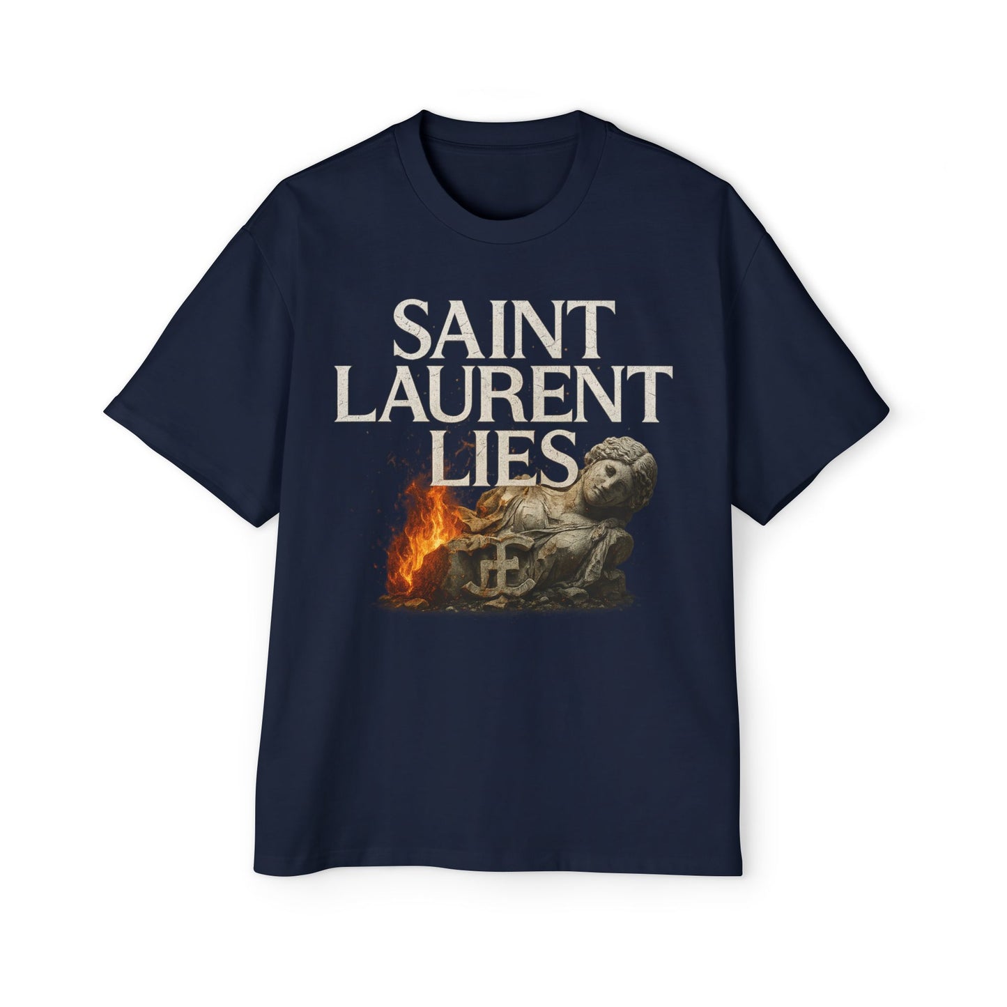 “Saint Laurent Lies” Box Tee