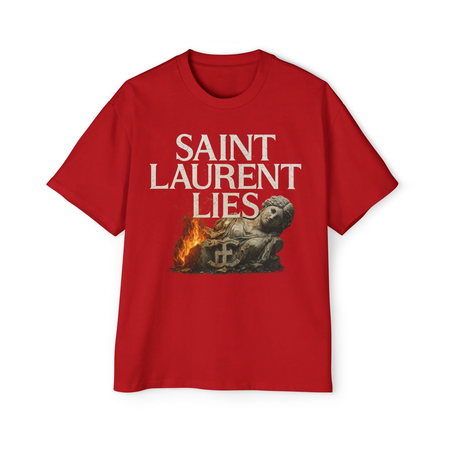 “Saint Laurent Lies” Box Tee