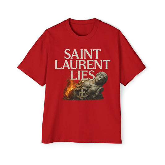 “Saint Laurent Lies” Box Tee